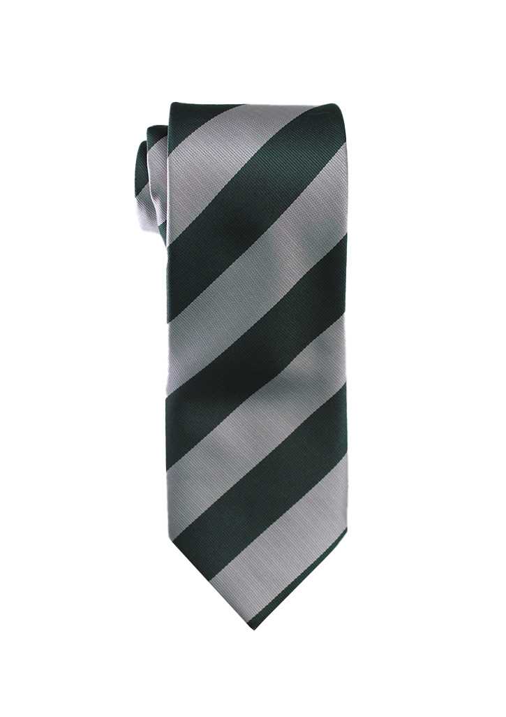 Solway College Tie White/Forest